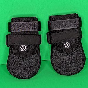 NWOT "Ultra Paws" Rugged Dog Boots & Paw Protectors Black, (size 4) 2-ea